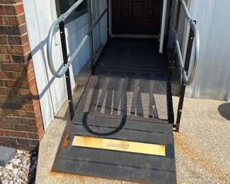 9 ft wheelchair ramp with rails