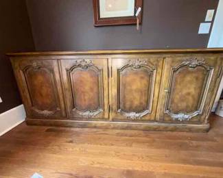 French Provincial Long Credenza/Buffet by Baker