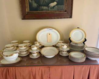 Buckingham China by Minton 
Eight  8 piece place settings 