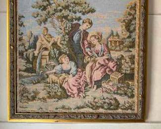 Small framed tapestry