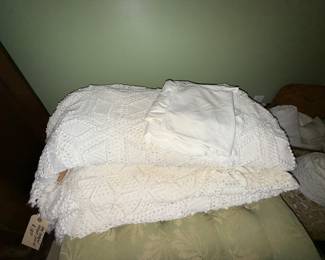 Antique Crocheted coverlets