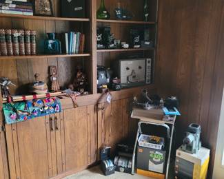 Vintage Cameras, Slide Projectors, Central/South American Artifacts