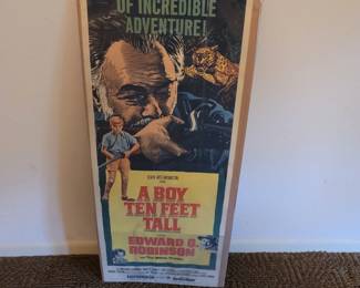 Vintage "A Boy Ten Feet Tall" Movie Poster