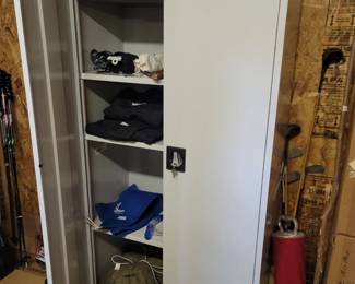 Locking Metal Storage Cabinet