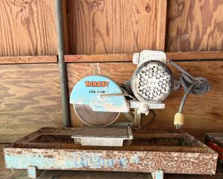 Vintage Target Tile Saw Company Tile Saw - Works, Tested

