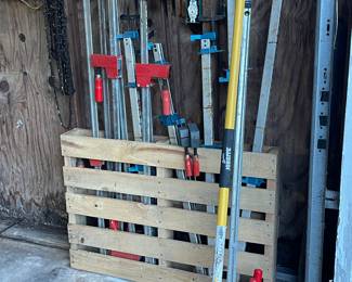 Assorted Wood Clamps - Large, Small, Etc.