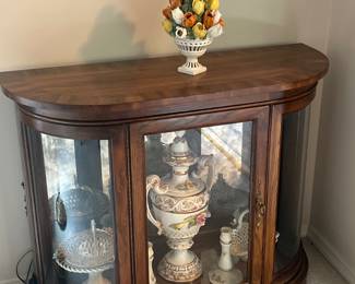 Beautiful Rounded Glass Display Cabinet