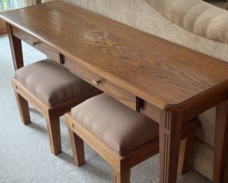 Oak Sofa table
