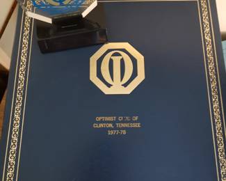 Clinton Optmist Club scrapbook