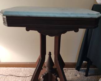 Victorian marble top side table