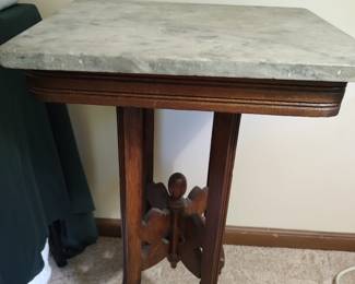 Victorian marble top side table