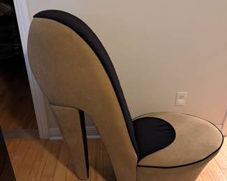 Giant high heel shoe chair