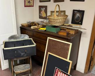 Pictures, Step Stool, Dresser