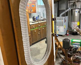 Wicker Mirror