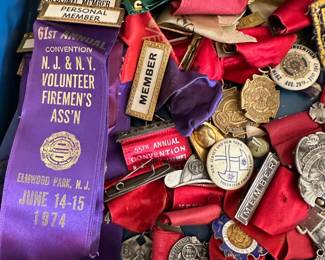 1940"s - 1970's Fireman's Badges, Ribbons & Ephemera,