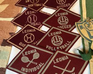 Vintage Leonia High School Sports Patches