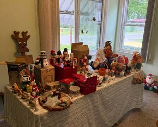 Shop for Christmas in June! A holiday room filled with every kind of Christmas and Fall item in excellent condition. These items will go fast and are priced to sell.