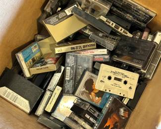 Cassette tapes and DVDs