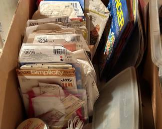 Sewing items and patterns