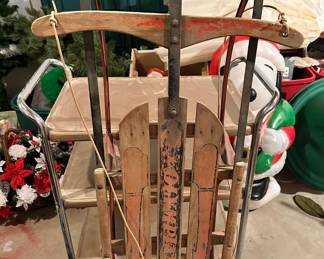 Vintage Radio Flyer sled