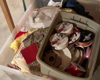 Craft items and ribbon