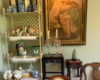 Oil painting, Staffordshire, china, Schafer & Vader figurals
