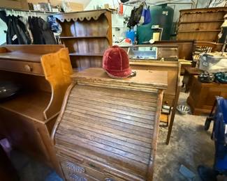 Rare small roll top deak