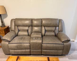 Coach and love seat like new