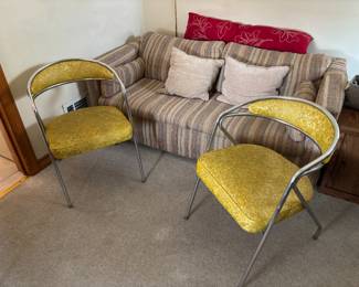 Vintage chrome chairs