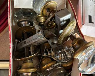 Vintage glass knobs