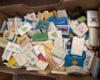 They collected all the soap from hotels over the years pretty neat