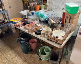 Kitchen and utility items. House has two
Kitchens!