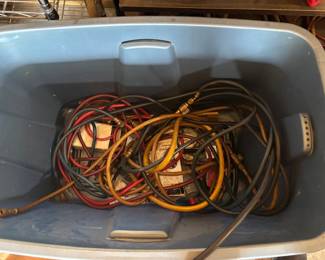 HVAC hoses gauges and refrigerant