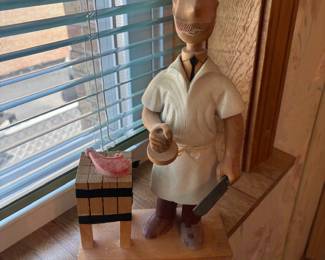 Carved Italy figure butcher