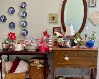 Antique Buffet and Console Table