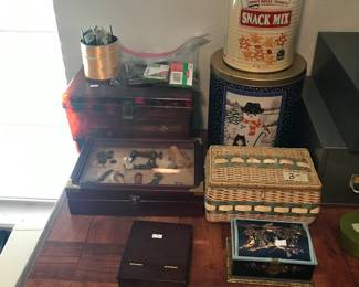 Sewing and embroidery boxes