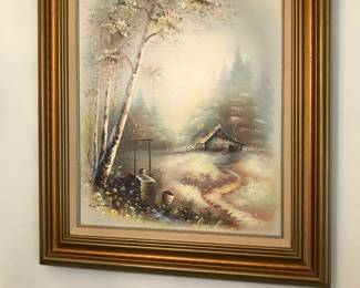 Large framed print