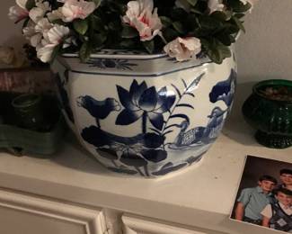 blue planter