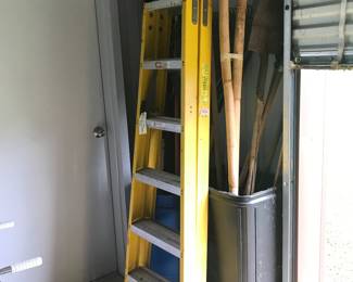 Ladder, yard tools