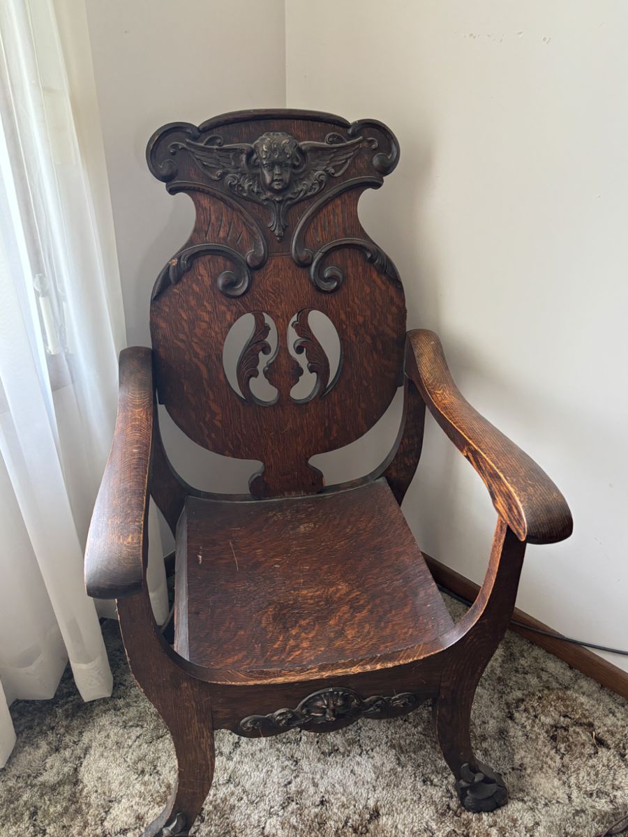 Antique Oak Armchair