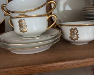 gold trimmed tea sets