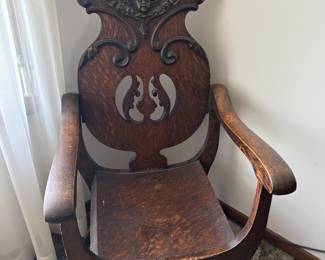 Antique Oak Armchair