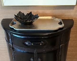 Vietri trays and fun side table