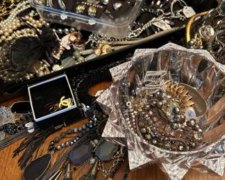 Beautiful Costume Jewelry and yes a pair of Chanel Clip on Earrings