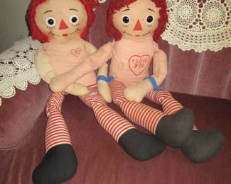 Large Knickerbocker Raggedy Ann & Andy