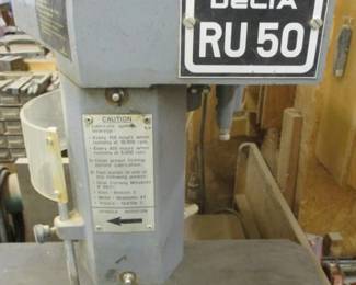 Rockwell/Delta RU 50 Overarm Pin Router...complete with all accessories.