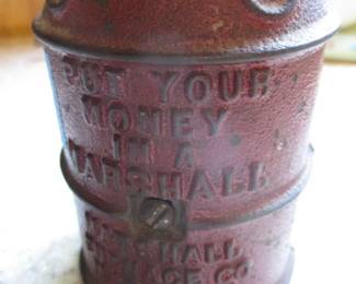 Vintage Cast Iron Marshall Bank
