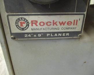 Rockwell Straight Knife Planer 24"x9"