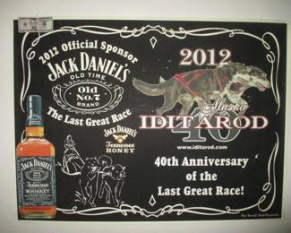 2012 Jack Daniel's Iditarod Poster "40th Anniversary"