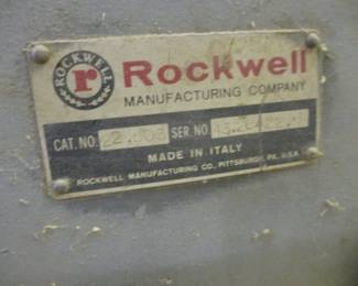 Rockwell Straight Knife Planer 24"x9"